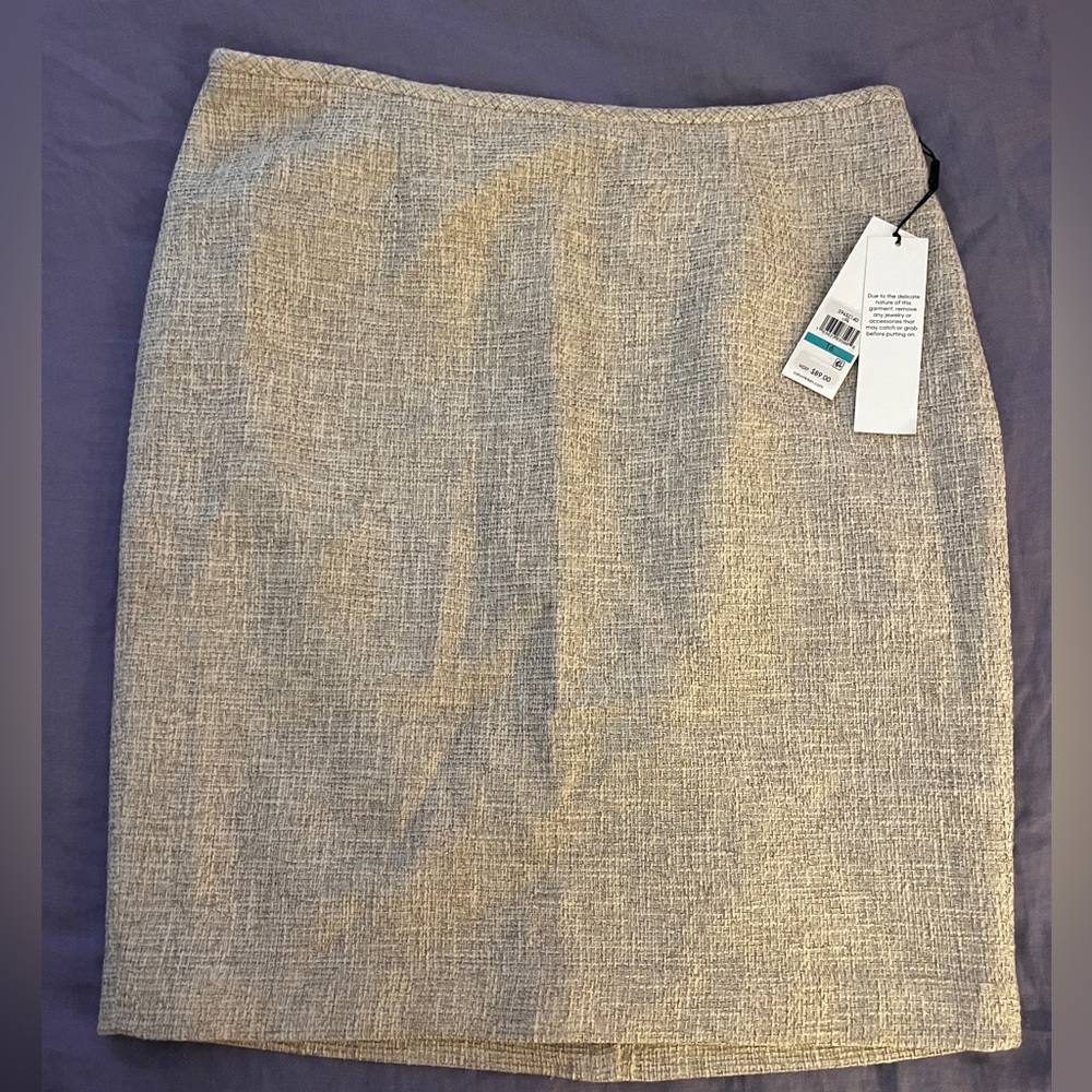 Calvin Klein NWT Tweed Pencil Midi Skirt